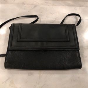 Black Clutch with Strap